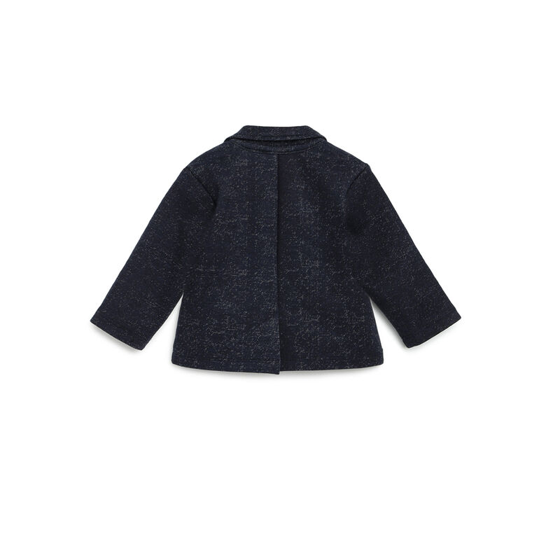Boys Dark Blue Solid Jacket image number null